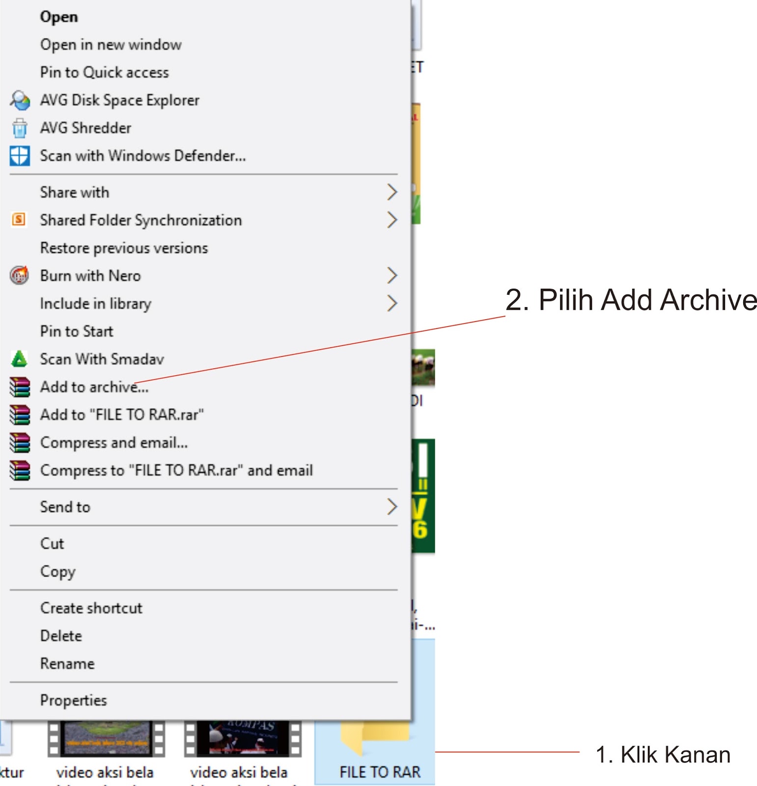 Cara Mengubah File Folder Menjadi WinRAR Ucorel