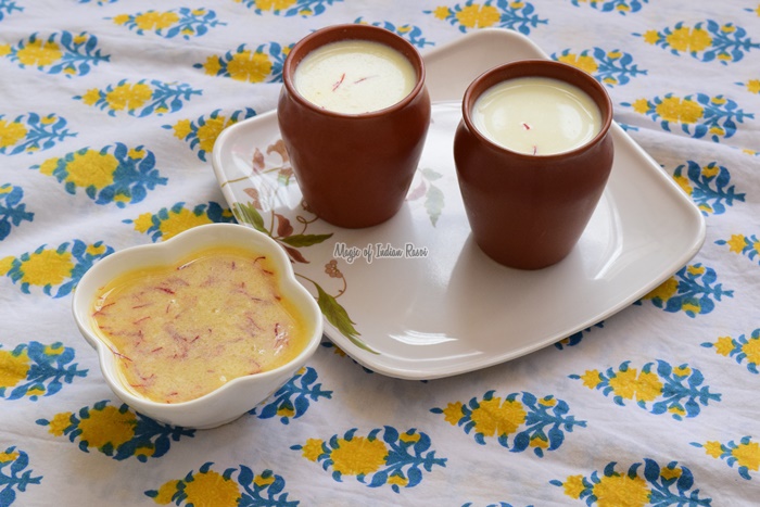 बादाम केसर शरबत । आलमंड सैफरन सिरप | Badam Kesar Sharbat recipe in Hindi - Priya R - Magic of Indian Rasoi