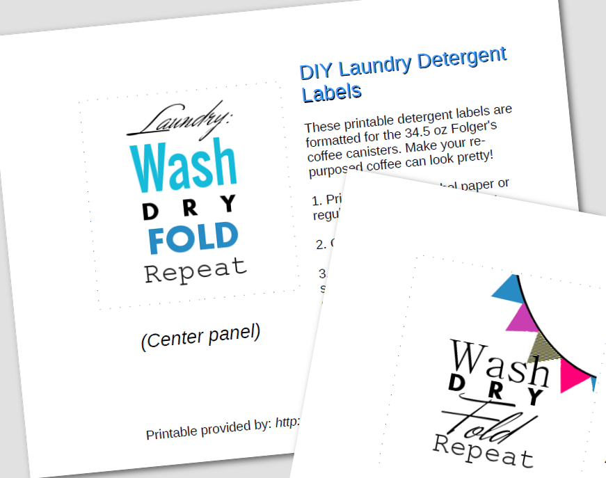Janie Girl: Printables: Free Laundry Labels