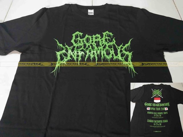 T-Shirt GORE INFAMOUS - Japan Tour 2018 ( Logo Green )