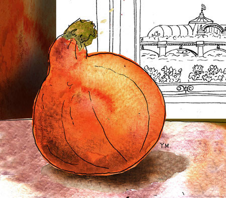 Halloween Pumpkin by Yukié Matsushita, Illustrator in Paris 2012
