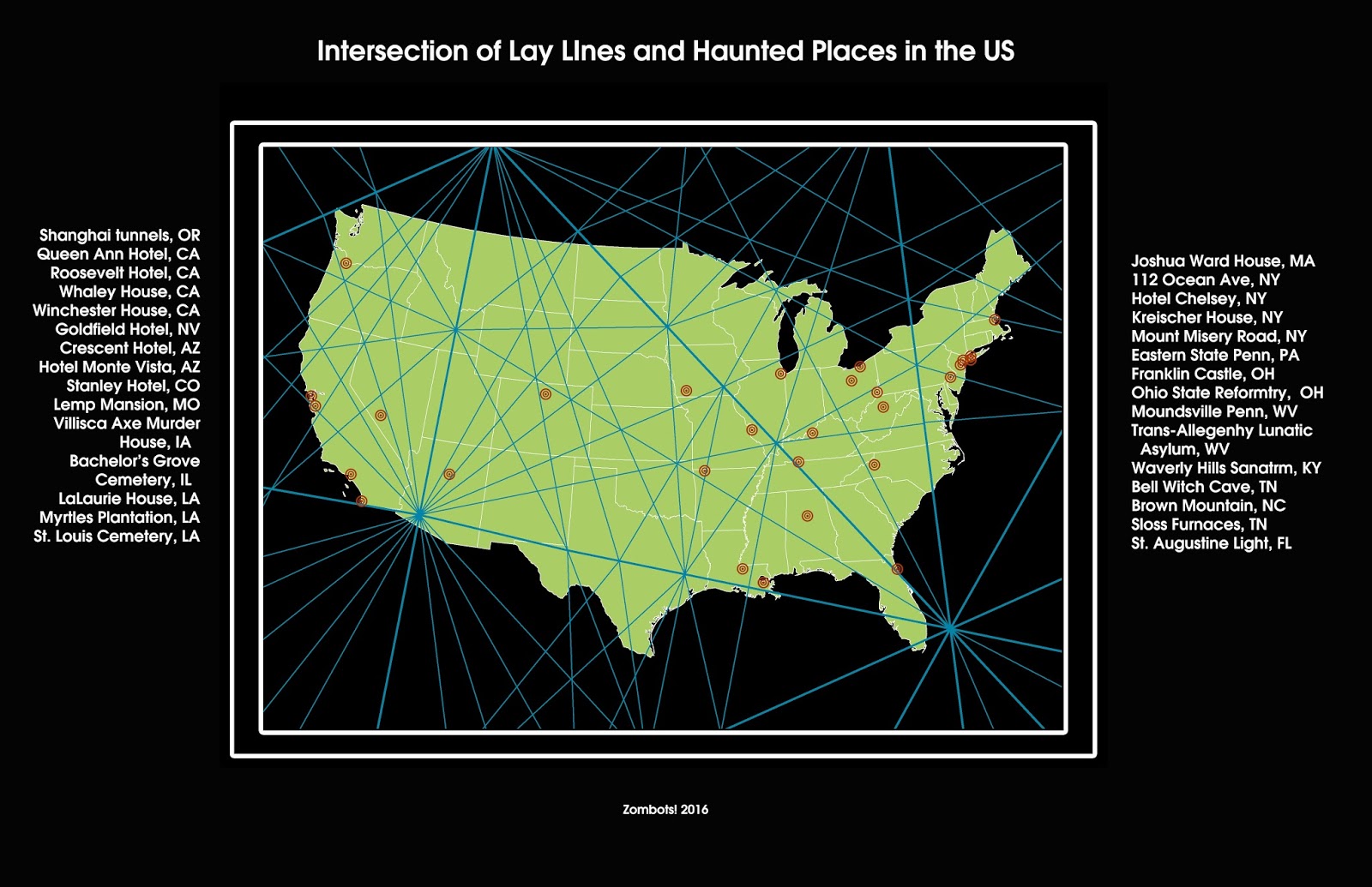 Ley Lines In America Map - United States Map