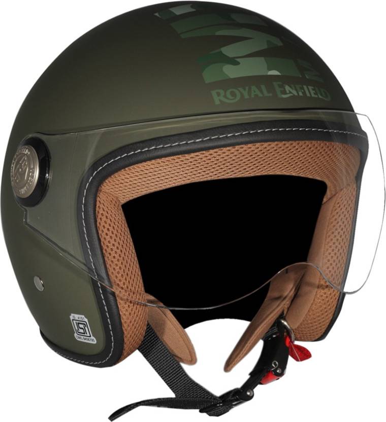 Royal Enfield Classic Jet Camo MLAG Motorbike Helmet M (Battle Green