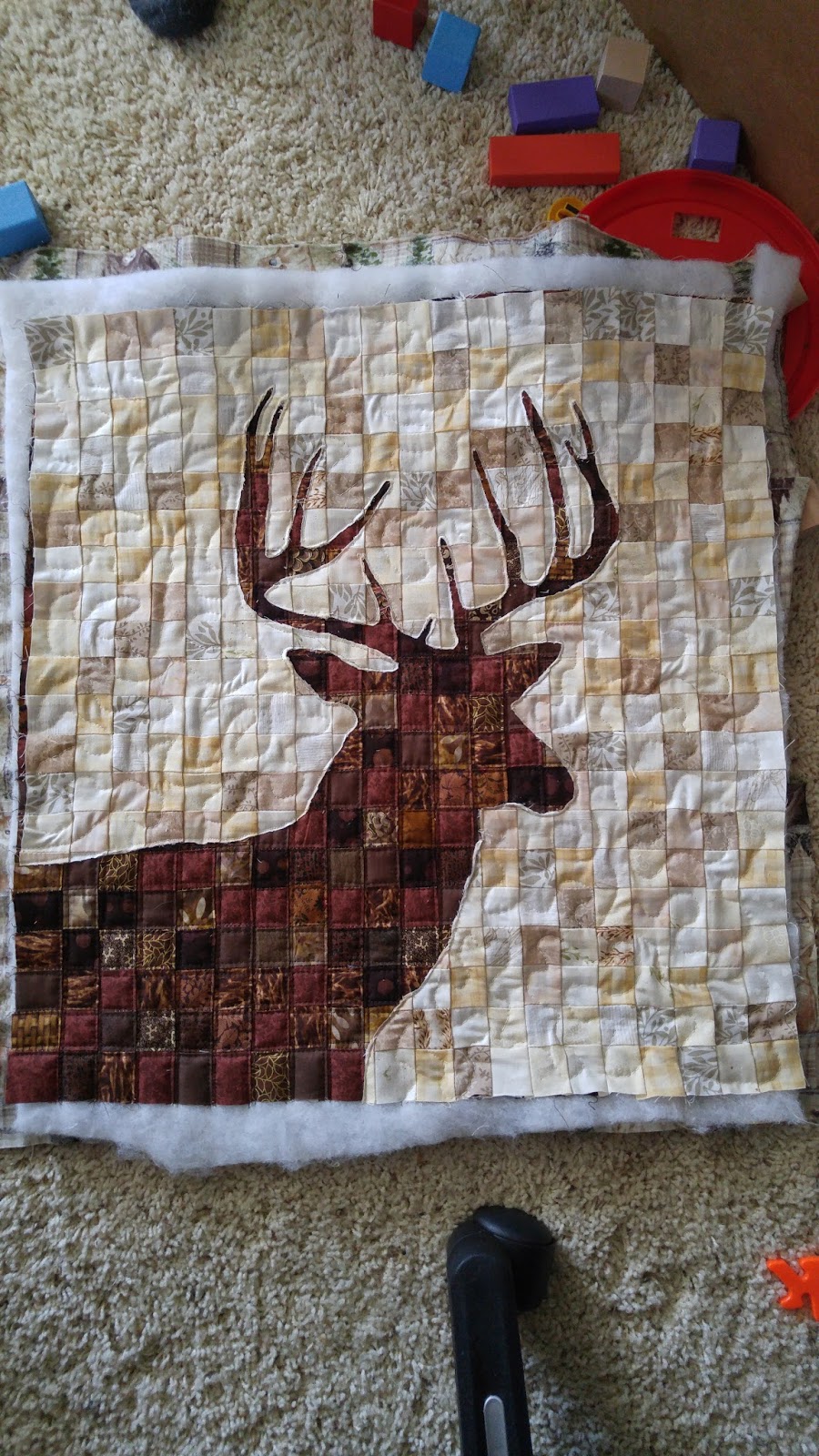 Slice of Pi Quilts Deer Quilt