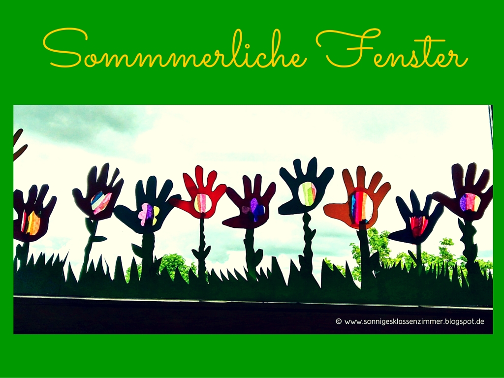 Sonniges Klassenzimmer Sommerliche Fenster