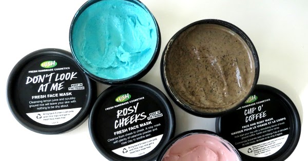 Download Product Review Lush Fresh Face Masks Cup O Coffee Don T Look At Me Rosy Cheeks Solo Lisa PSD Mockup Templates