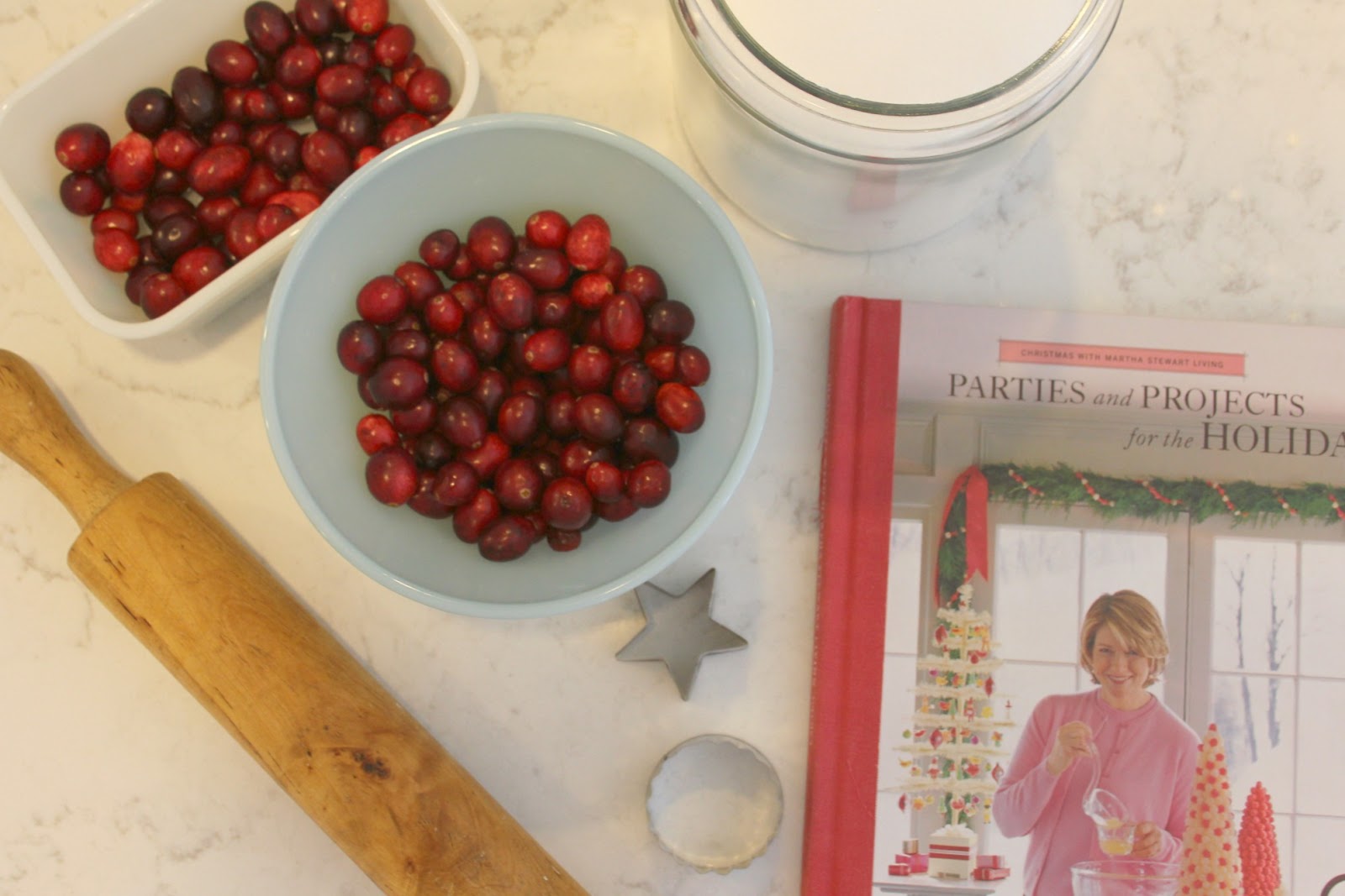 image result for vintage bowls baking holiday rolling pin cranberries martha stewart book