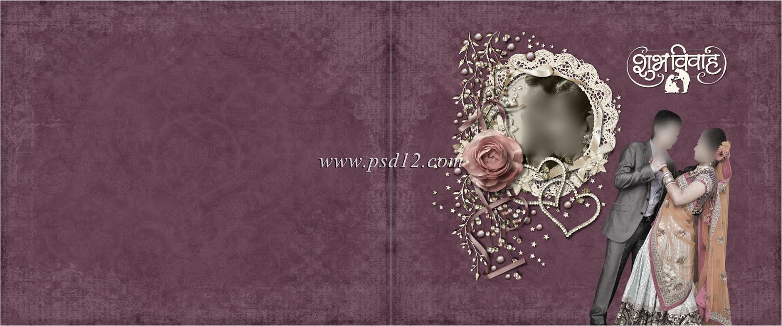 Backgrounds 50+ Best Modern Wedding Album Cover PSD Designs