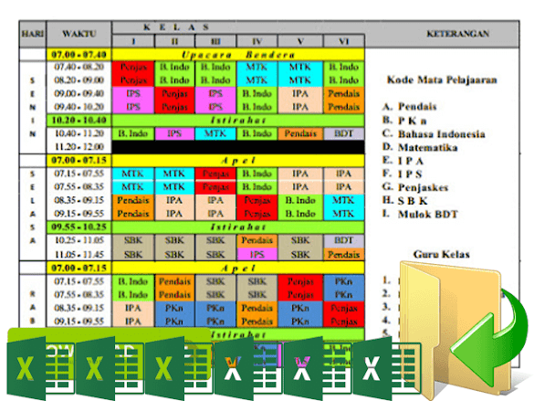 Download Aplikasi Agenda Pelajaran Terbaru Full Color Semua Jenjang
Sekolah