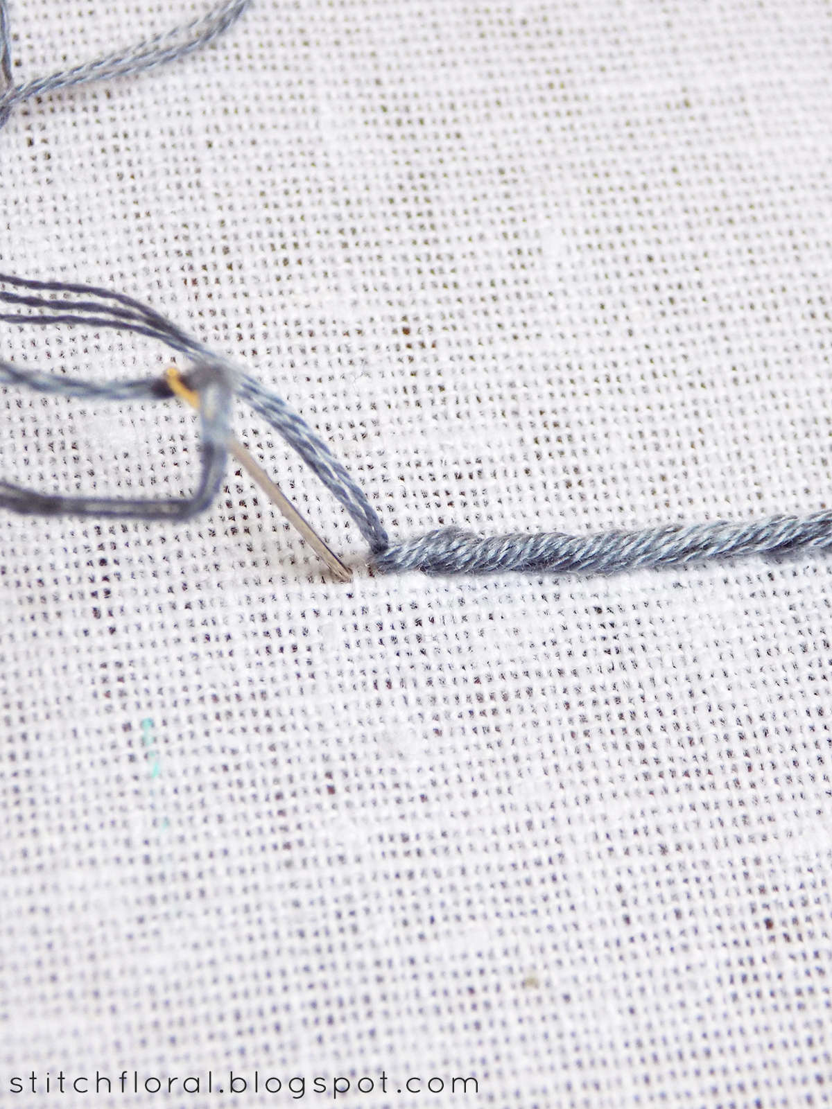 Rope stitch HowTo Stitch Floral