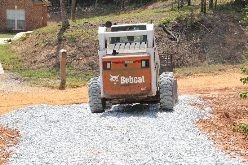 CT Hauling & Materials LLC Building a Gravel Driveway in Verbena, AL.