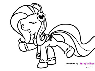 Fluttershy My Little Pony Friendship is Magic Coloring Pages