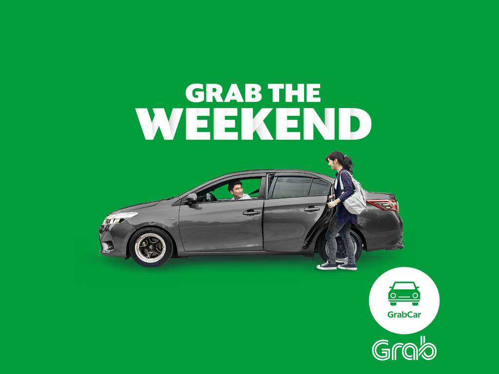 P100 OFF Discount Code for 4 GrabCar rides this weekend by going
