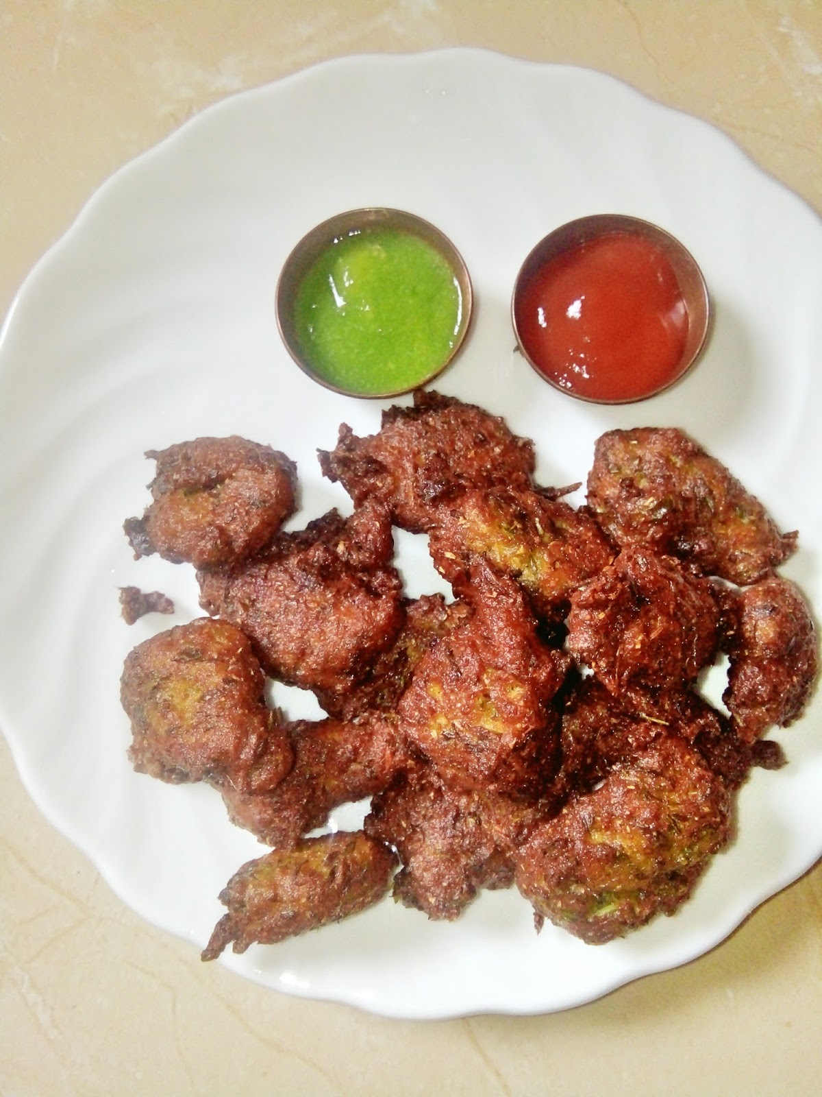 Gobhi, methi aur dhania kebab(cauliflower, fenugreek, coriander kebab)