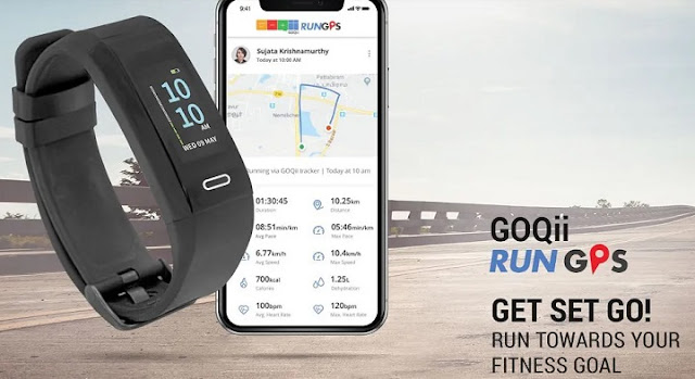 goqii run gps fitness tracker