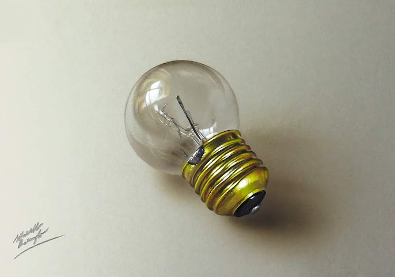 Drawing Light Bulb Marcello Barenghi