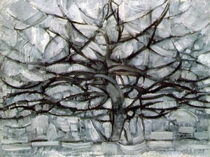 Árvore Cinza - Piet Mondrian e Suas Pinturas | Criador do Neoplasticismo
