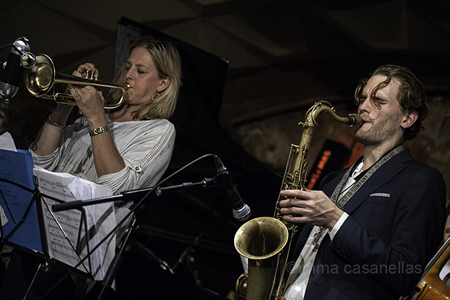 Ingrid Jensen amb Tobias Meinhart, Jamborre Jazz Club, Barcelona 7-11-2015