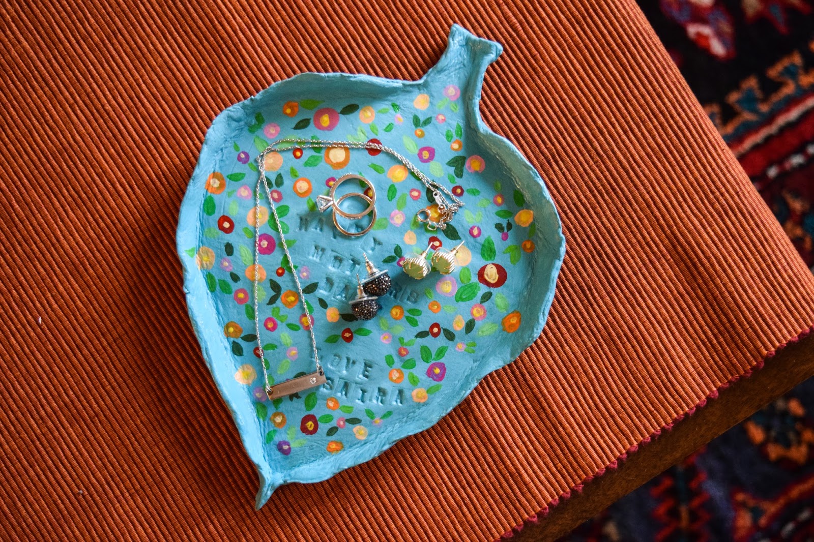 DIY clay jewelry trays mother's day edition The Red Pencil Box