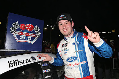 “It’s nice to get a win early,” Briscoe commented in the NASCAR Xfinity Series Victory Lane.  