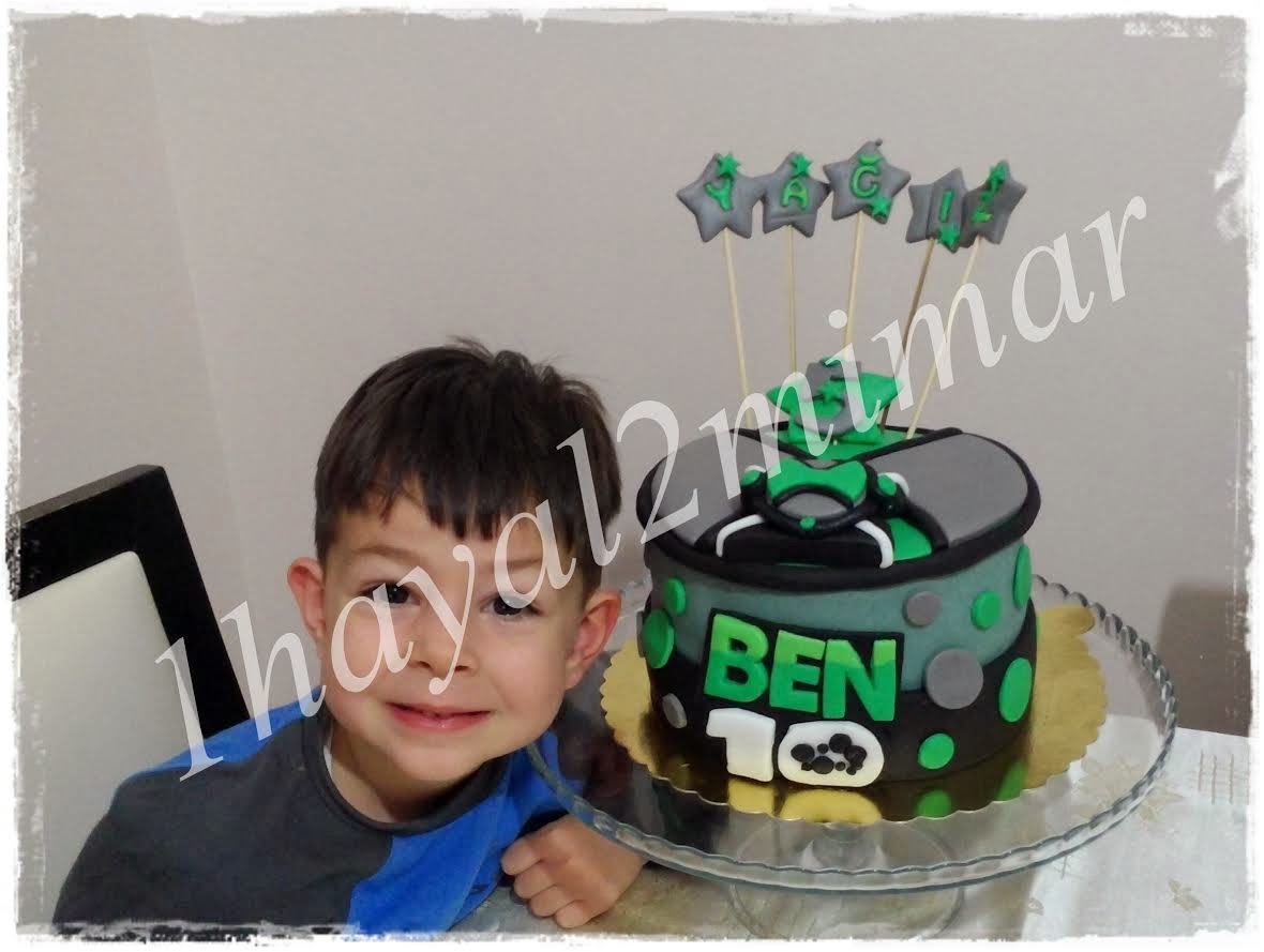 1hayal2mimar BEN 10 � Lİ 5 YAŞ PASTASI