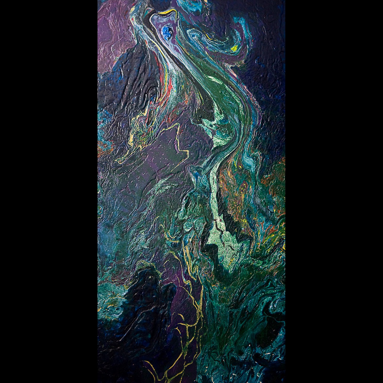 Shana Squier Fine Art SOLD! "Air" 24"x48" acrylic painting on treated