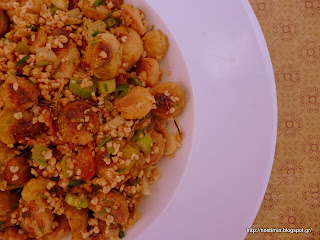 Σαλάτα με λαχανάκια Βρυξελλών κ πλιγούρι