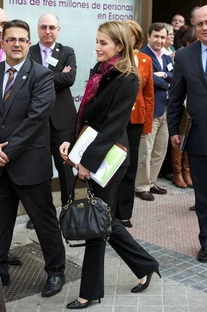Princess Letizia Attends the Meeting with Directors of FEDER