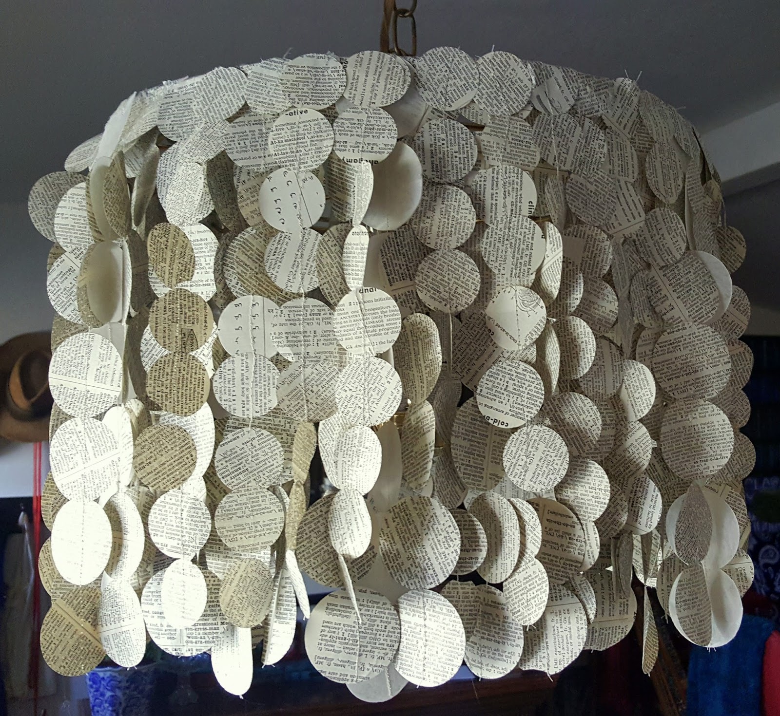 Make The Best of Things Book Page Chandelier Lamp Shade