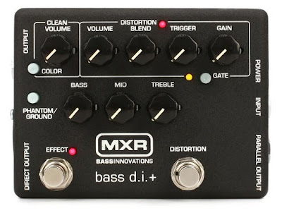MXR Bass DI+ sudah dilengkapi efek distorsi.