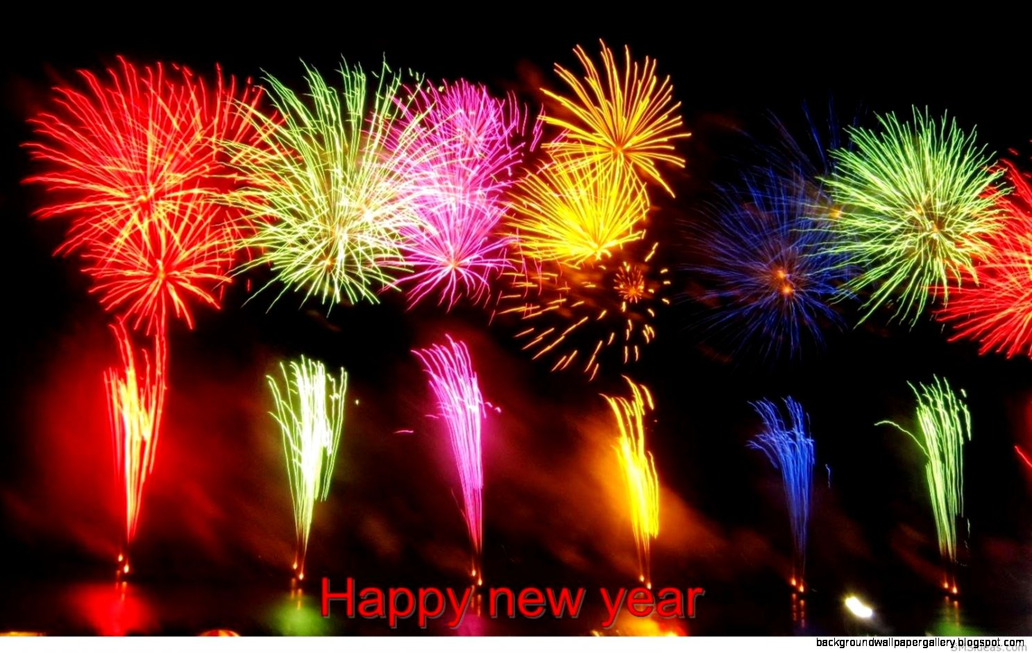 Happy New Year 2015 Firework Celebration  Wallpapers HD