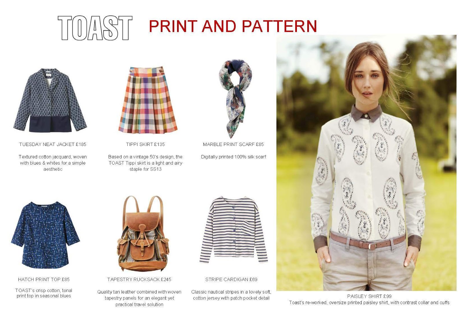 frumpy to funky Toast SS13 Prints & Patterns