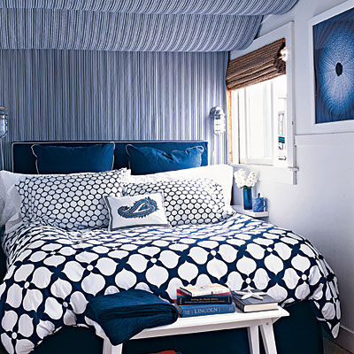 webster road: navy + white bedrooms...love!