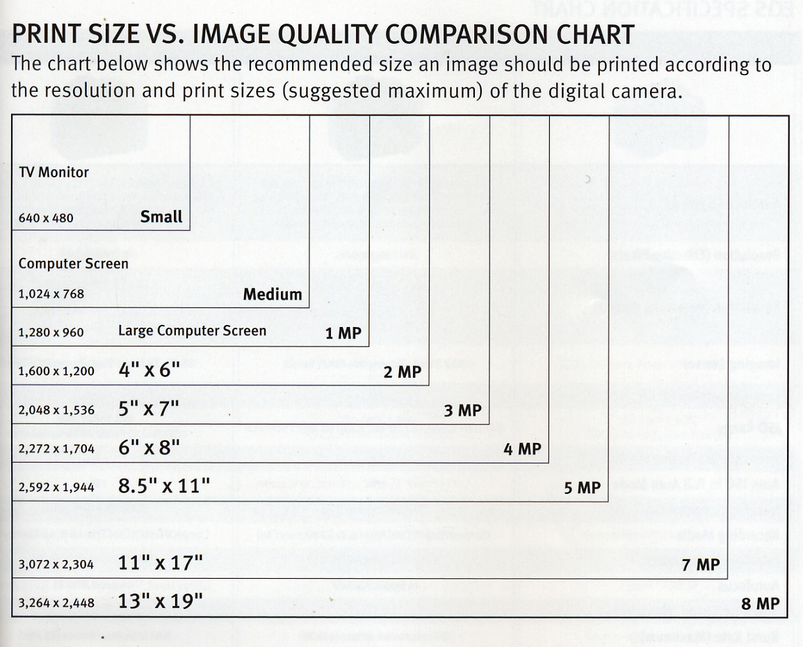 Standard Poster Sizes Chart