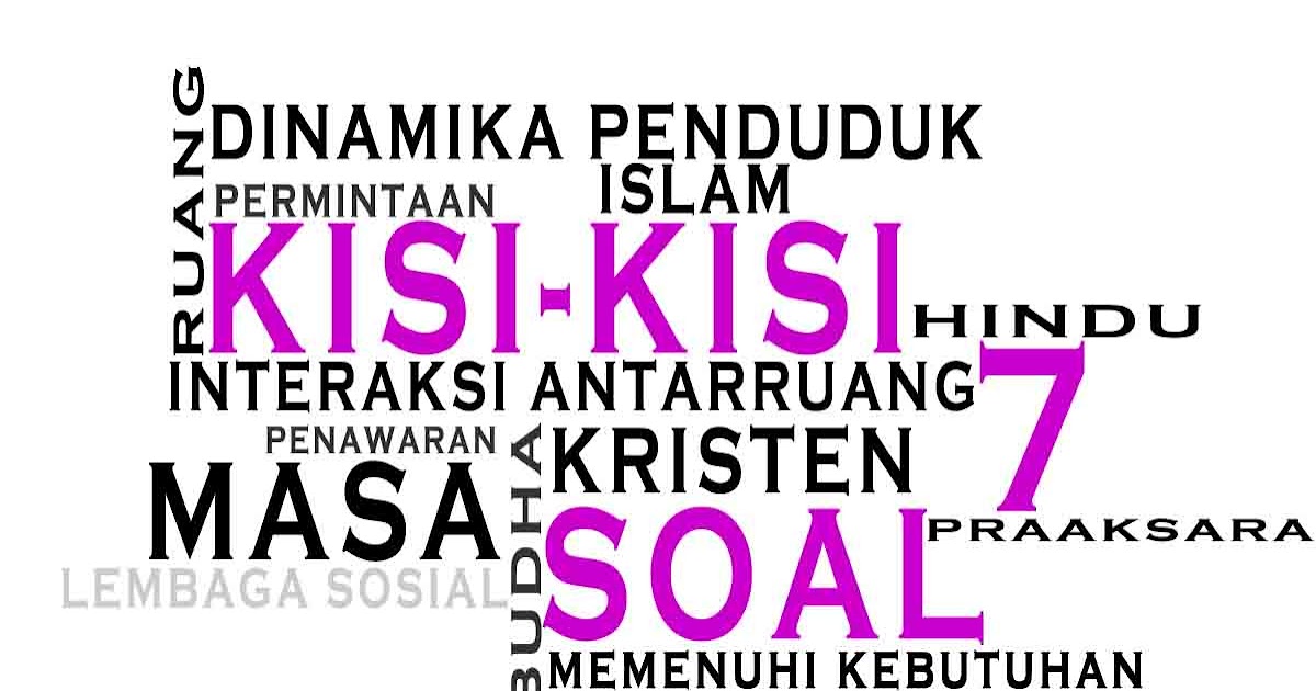 Download Kisi Kisi Soal Penilaian Ips Kelas 7