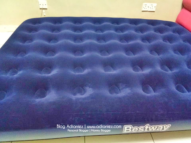 Travel Essentials | Portable Inflatable Double Queen Air Bed Mattress with 2 Pillow Cases