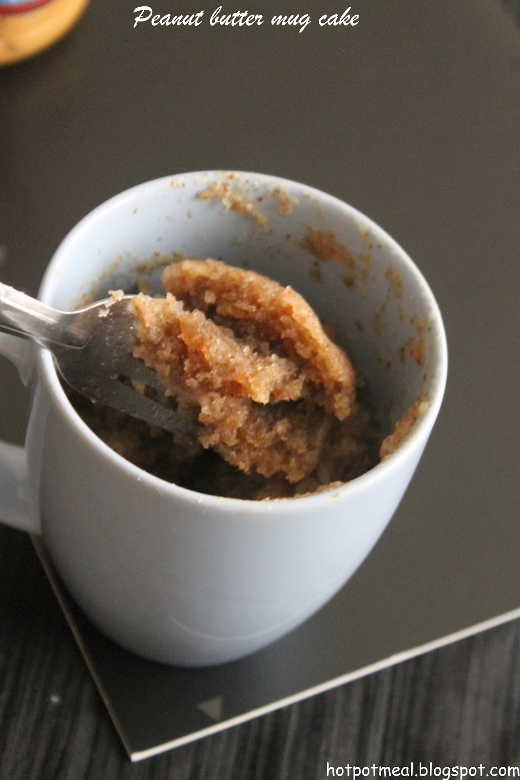 Hot pot cooking Vegan peanut butter mug cake