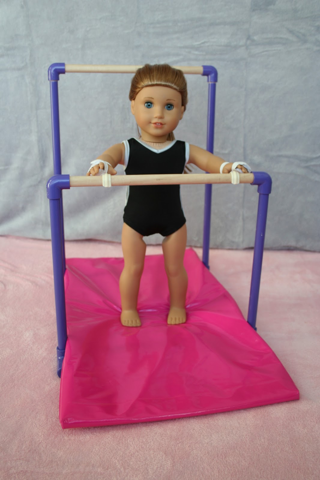 BALANCE BEAM GYMNASTIC SET fits American Girl Doll & all 18" dolls Mat 