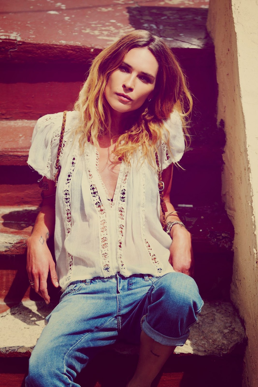 Erin Wasson flaunts bohemian summer designs for the Free People E