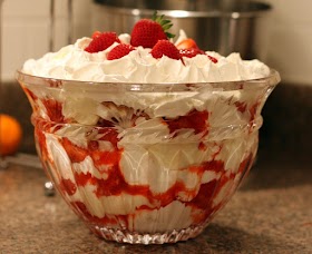 Southern Strawberry Punch Bowl Cake