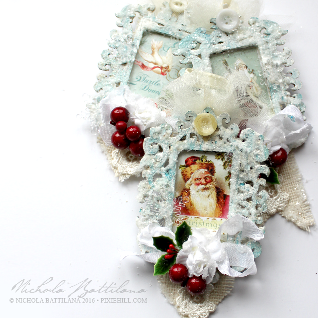 Pixie Hill Shabby Chic Ornaments
