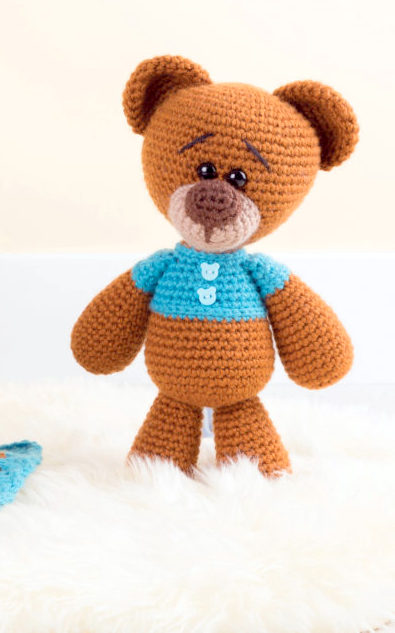 amigurumi baby lovey security blanket bear crochet pattern