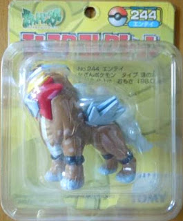 Entei figure Tomy Monster Collection yellow package series 