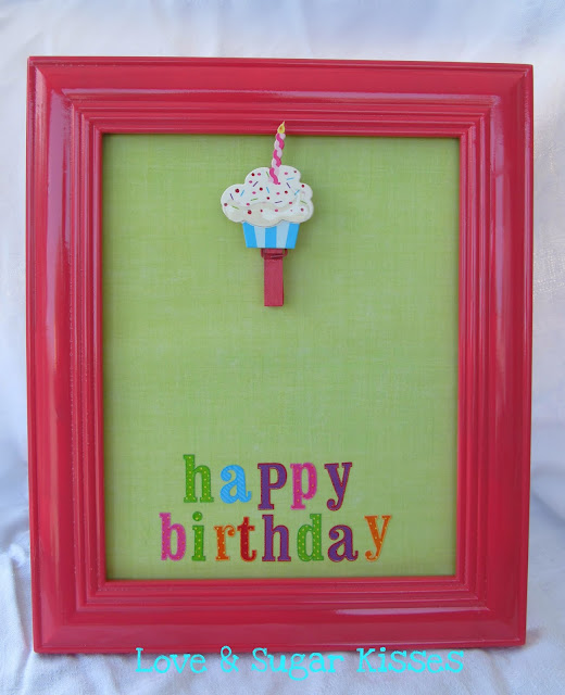 Love & Sugar Kisses {DIY} Birthday Countdown Frame