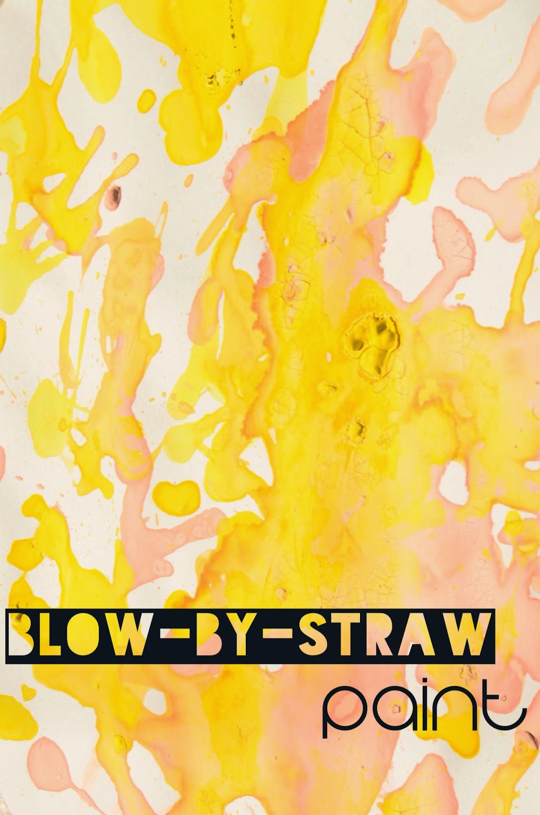 The Practical Mom: Easter Activity: Blow-by-Straw Painting