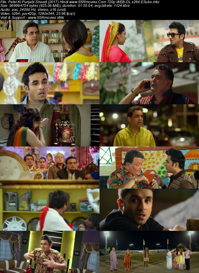 Patel Ki Punjabi Shaadi (2017) Hindi 720p HDRip x264 900MB ESubs Movie Download