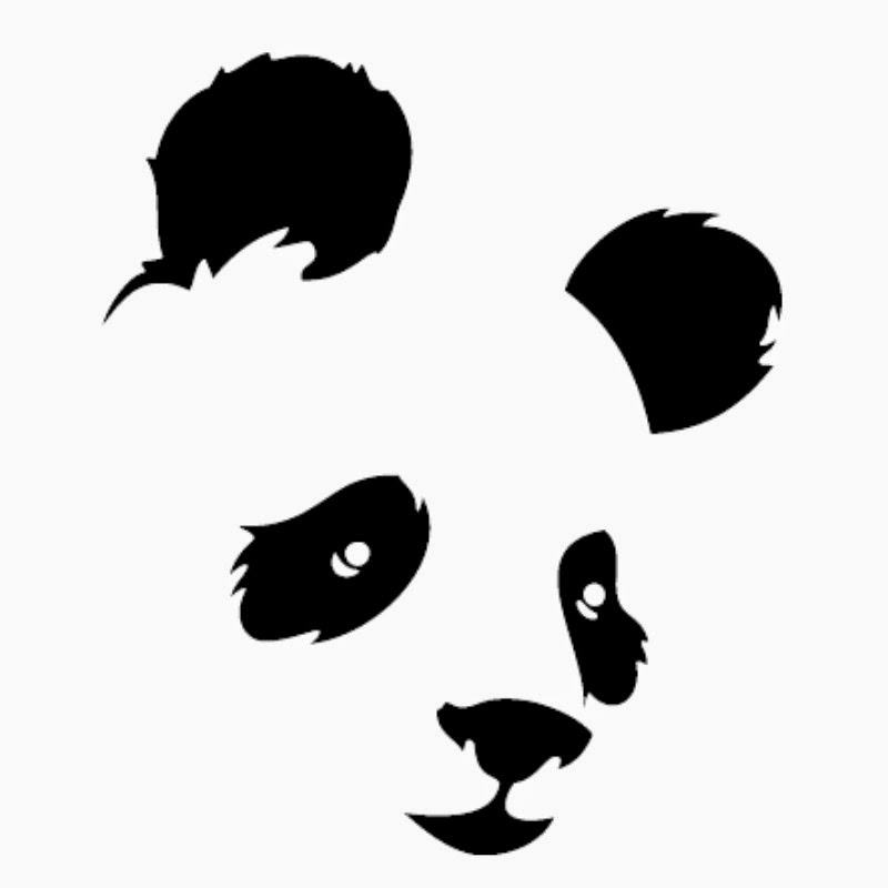 plantilla oso panda