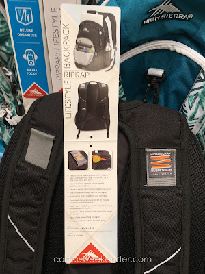 Costco 1028203 - High Sierra Riprap Lifestyle Backpack - Everything you need, nothing you don't