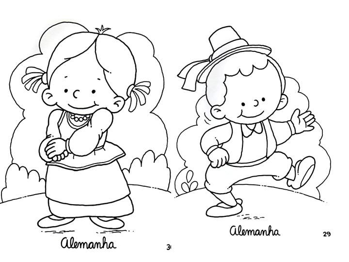 Trajes tipicos del mundo para niños