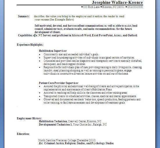 Video Introduction and Resume Posting: August 2011